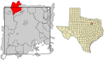 Dallas County Texas Incorporated Areas Carrollton highighted